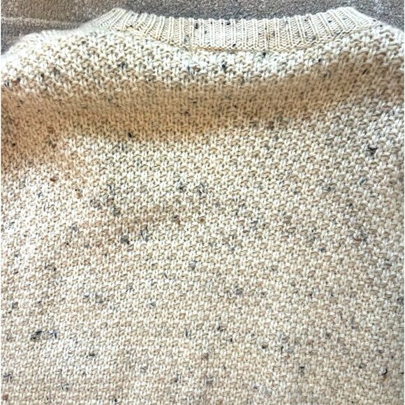 VTG Highland Home Industries Women Wool Chunky Cable Knit Sweater Sz L Fisherman - Picture 10 of 14